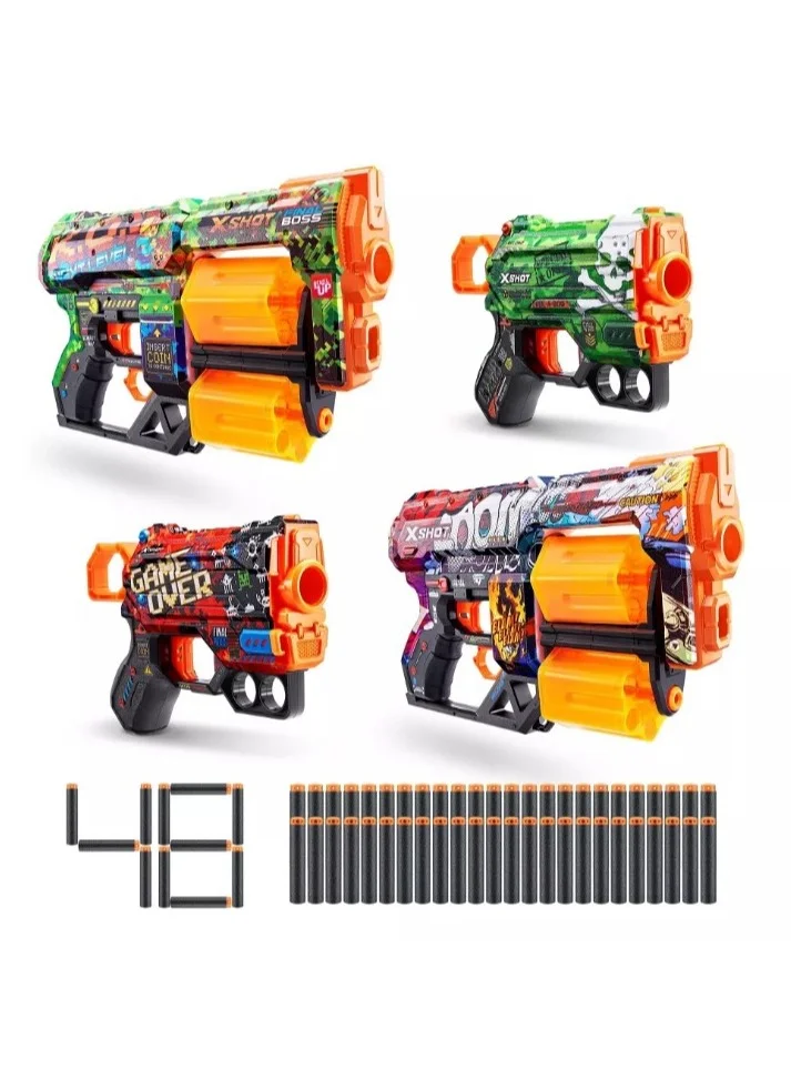 Premium Foam Dart Blaster Combo Set (Dread and Menace Models, 2-Pack) df3q6