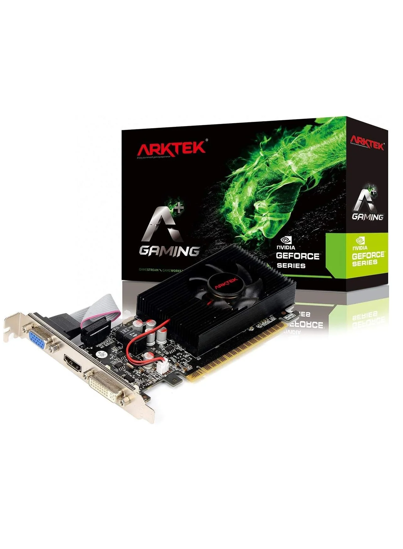 ARKTEK GT730 Graphics Card 4GB DDR3 128-Bit Low Profile GPU with HDMI DVI VGA Ports k7273