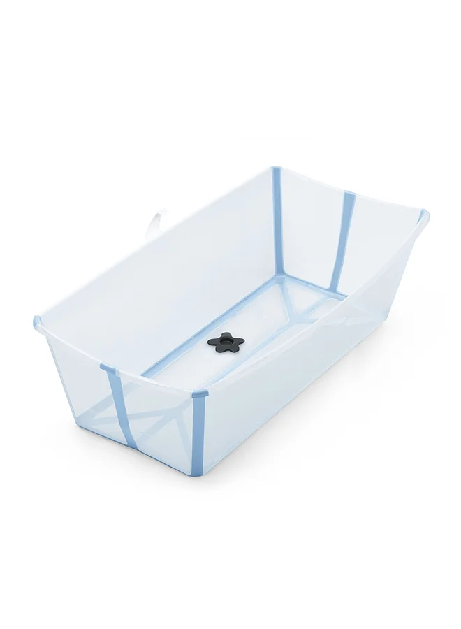 Premium Foldable Baby Bath Tub Extra-Large Portable Infant Basin (Ocean Blue, 83 cm) ykniy