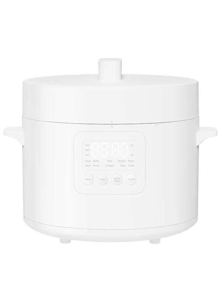 Smart Electric Pressure Cooker Multi-Functional Kitchen Appliance with 5-Layer Inner Pot and 6 Cooking Modes (White, 4.8 L) r98im