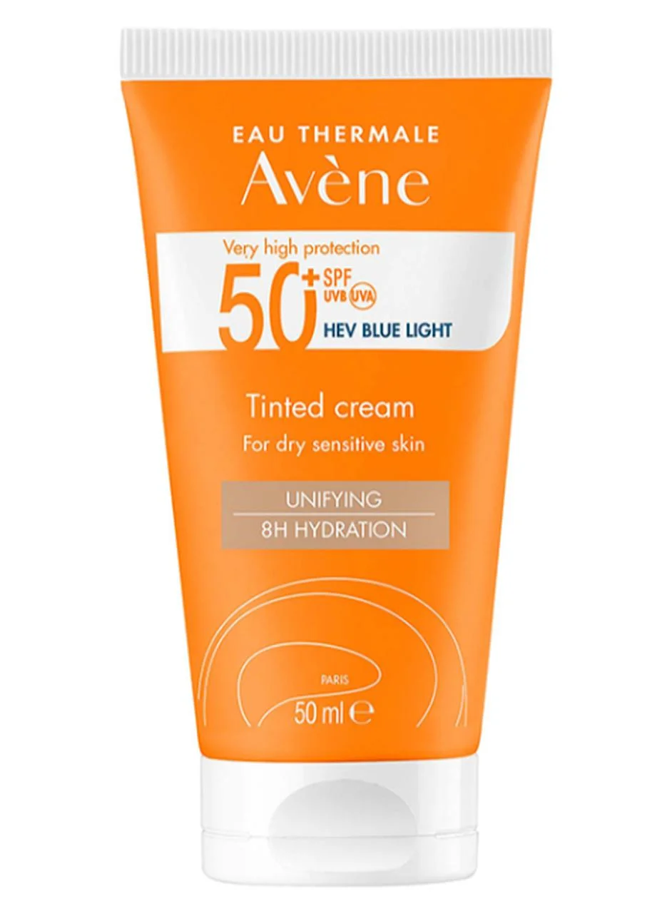 Premium Tinted Sunscreen SPF 50+ High Protection for Sensitive Skin (Beige, 50 mL) 9rpgv