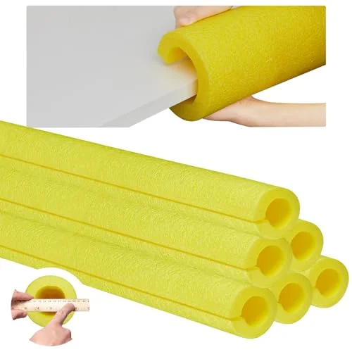 Hanaive Jumbo Foam Pool Noodles (2 Pcs, 104 cm x 104 cm) Premium Hollow Floating Aid for Swimming and Craft Projects, Yellow ahkbl