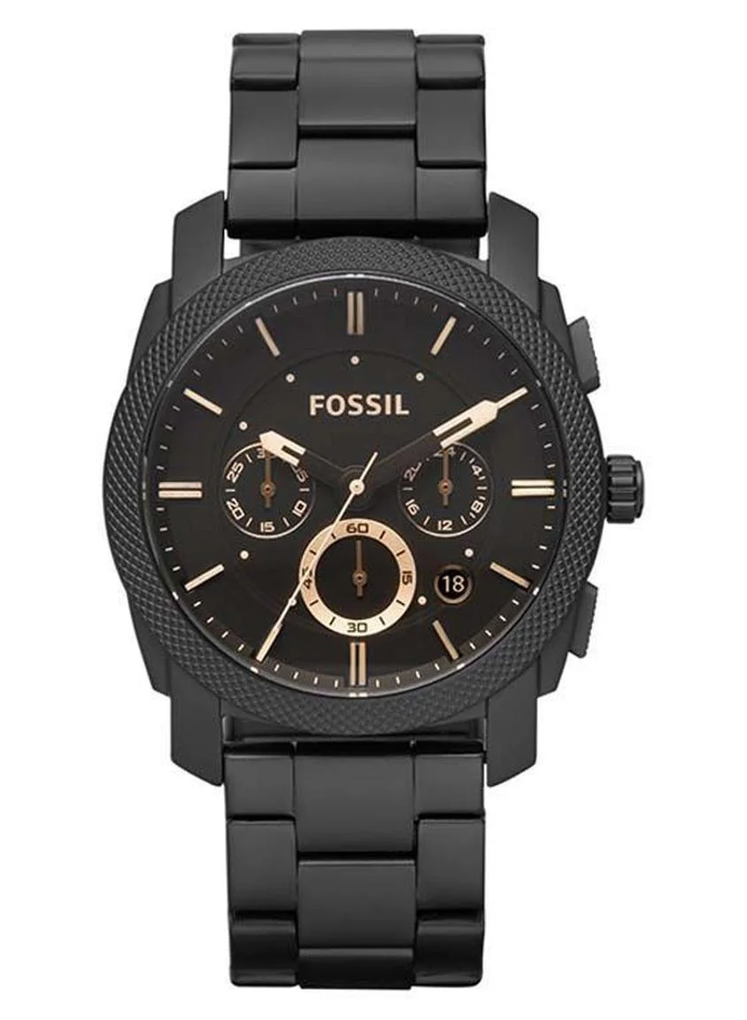 Premium Stainless Steel Analog Chronograph Watch for Men (Black, 42 mm) iw37d