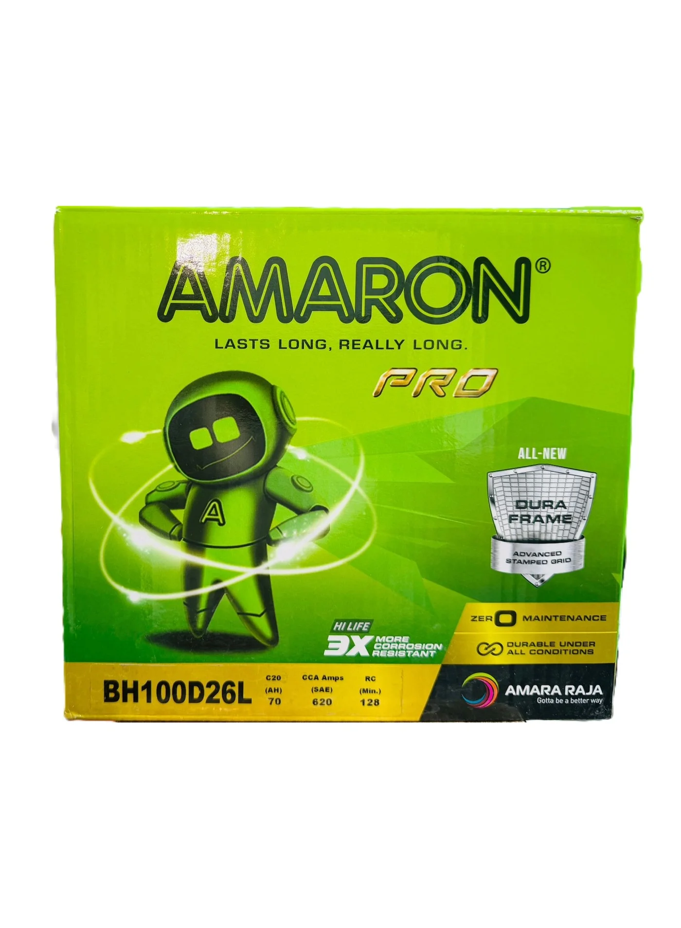 Amaron Car Battery 12V 70AH (100D26L/80D26L) High-Performance Maintenance-Free Automotive Power Supply l9zu7
