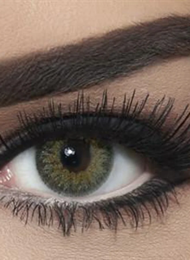 Bella Contour Green Contact Lenses Premium UV Protection Daily Wear (Green, 1 Pair) 6qxz4