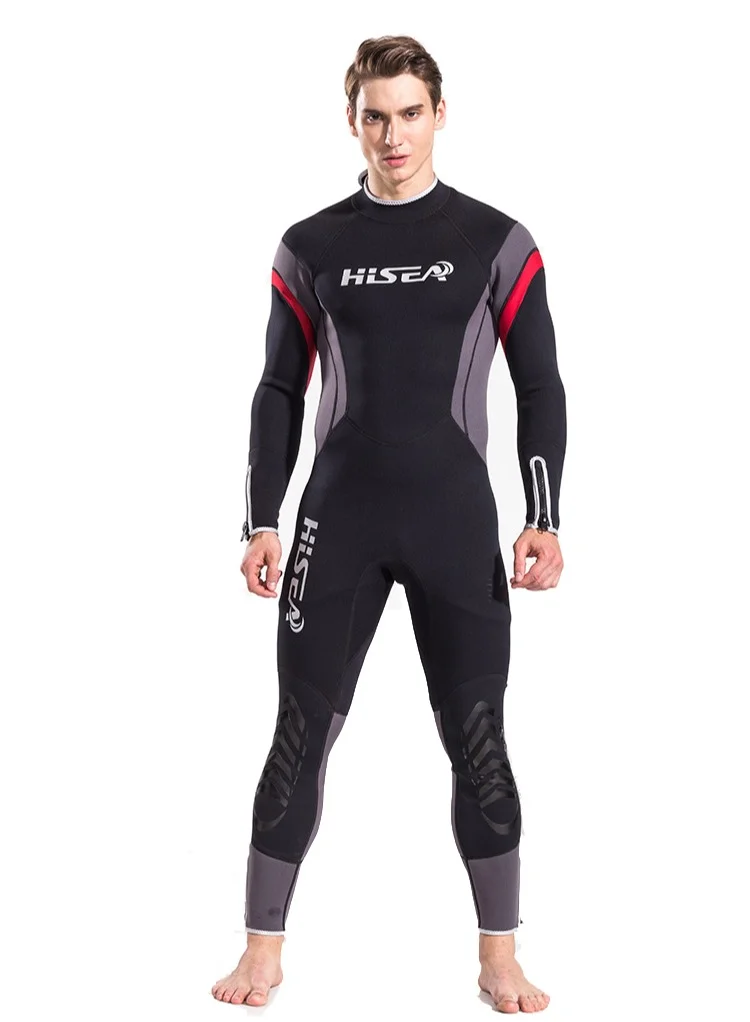 Hisea Full Wetsuit 2.5mm Neoprene Diving Suit Thermal Long Sleeve UV Protection Jumpsuit for Scuba Snorkeling Surfing (Unisex, 2.5mm) z4vaz