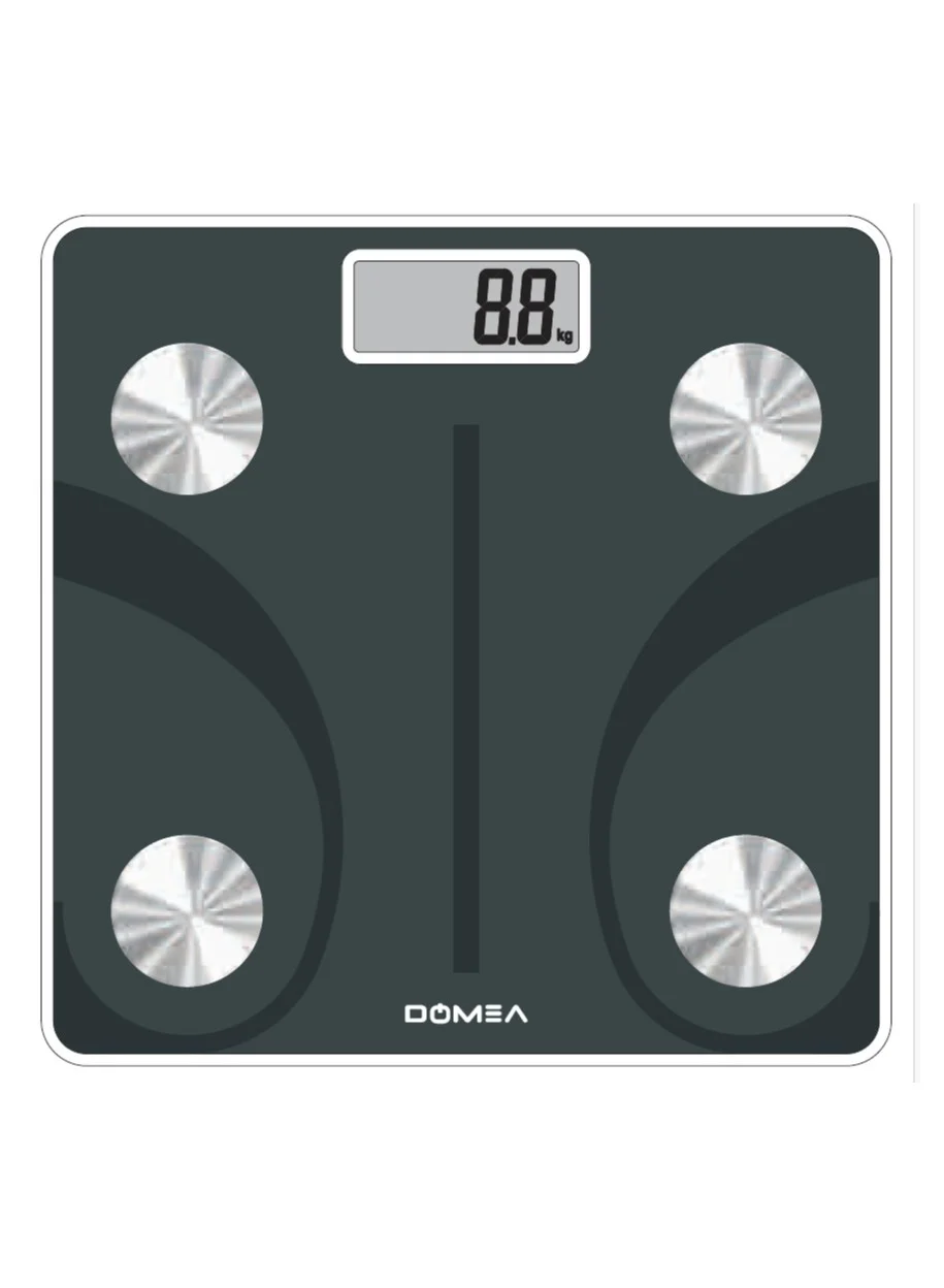 DOMEA Smart Bluetooth Digital Body Weight Scale with Body Composition Analysis (180kg Capacity) 5rh53