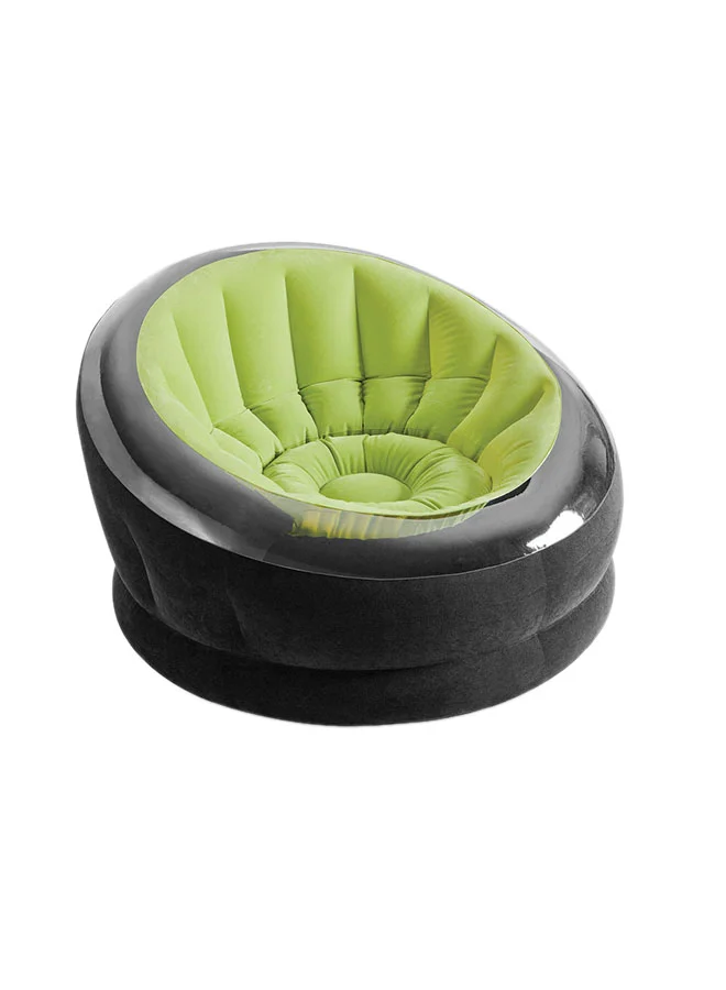 Premium Inflatable Lounger Chair Indoor Outdoor Waterproof PVC Seat (Green, 112x109x69cm) 44s4j
