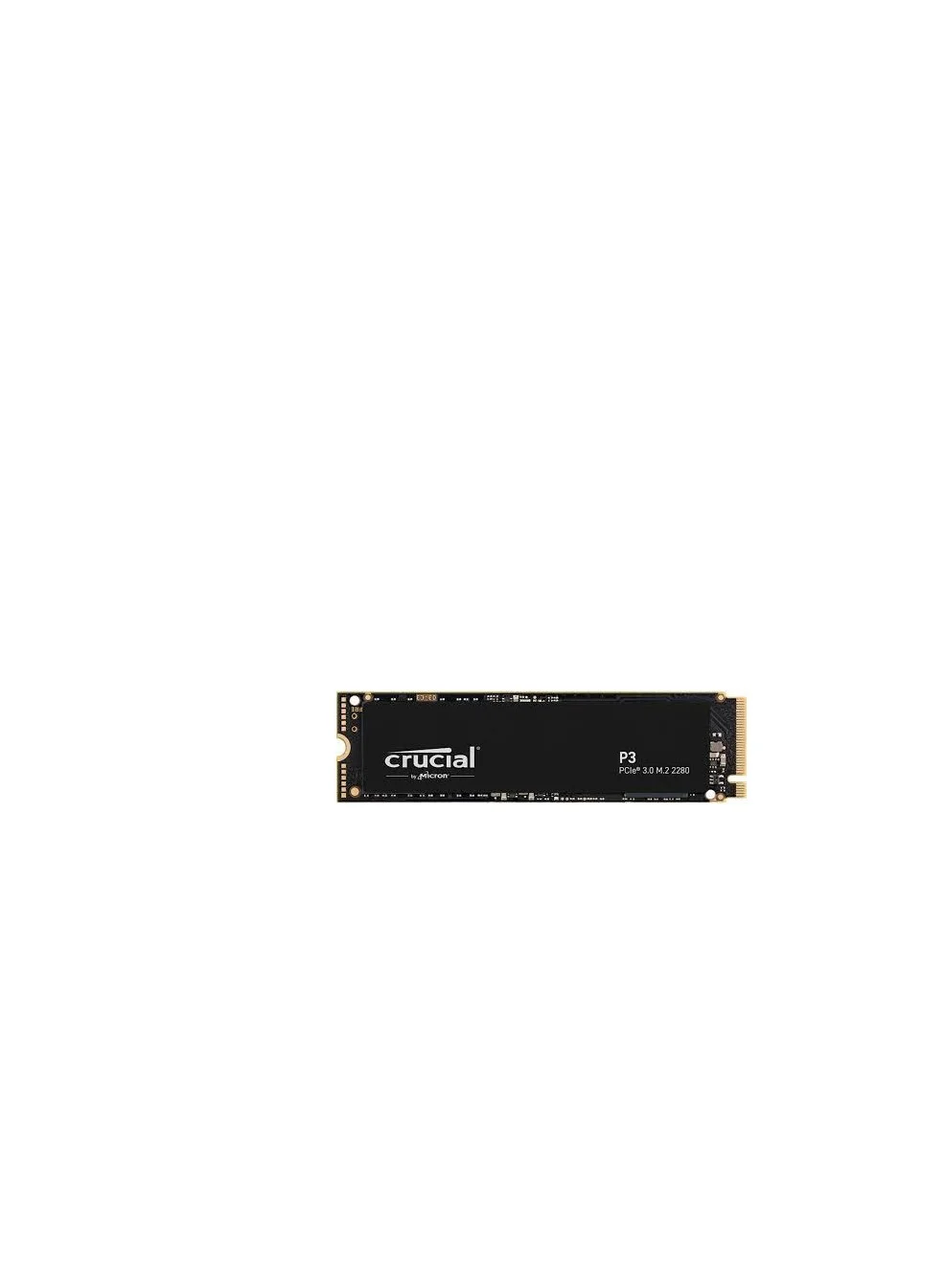 Crucial P3 1TB NVMe PCIe M.2 2280 Internal SSD (3500 MB/s Read, 3000 MB/s Write, Black, 1 TB) 0ke0g