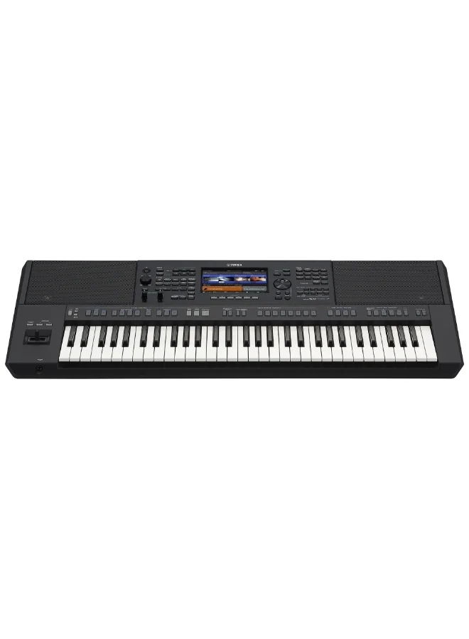 Professional Arranger Workstation Keyboard, 61-Key Digital Synthesizer with Advanced Sound Engine and Touch Display (Black) d1uat