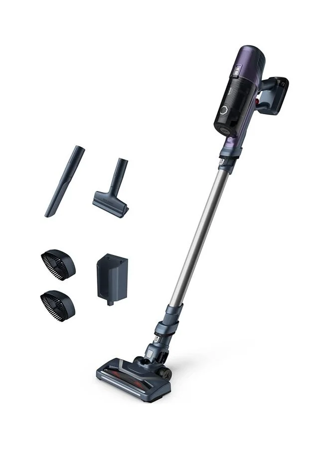 Tefal Cordless Vacuum Cleaner X-PERT 6.60 Lightweight Stick Vacuum with Allergy Kit (Purple/Grey, 0.55 L) d3dww