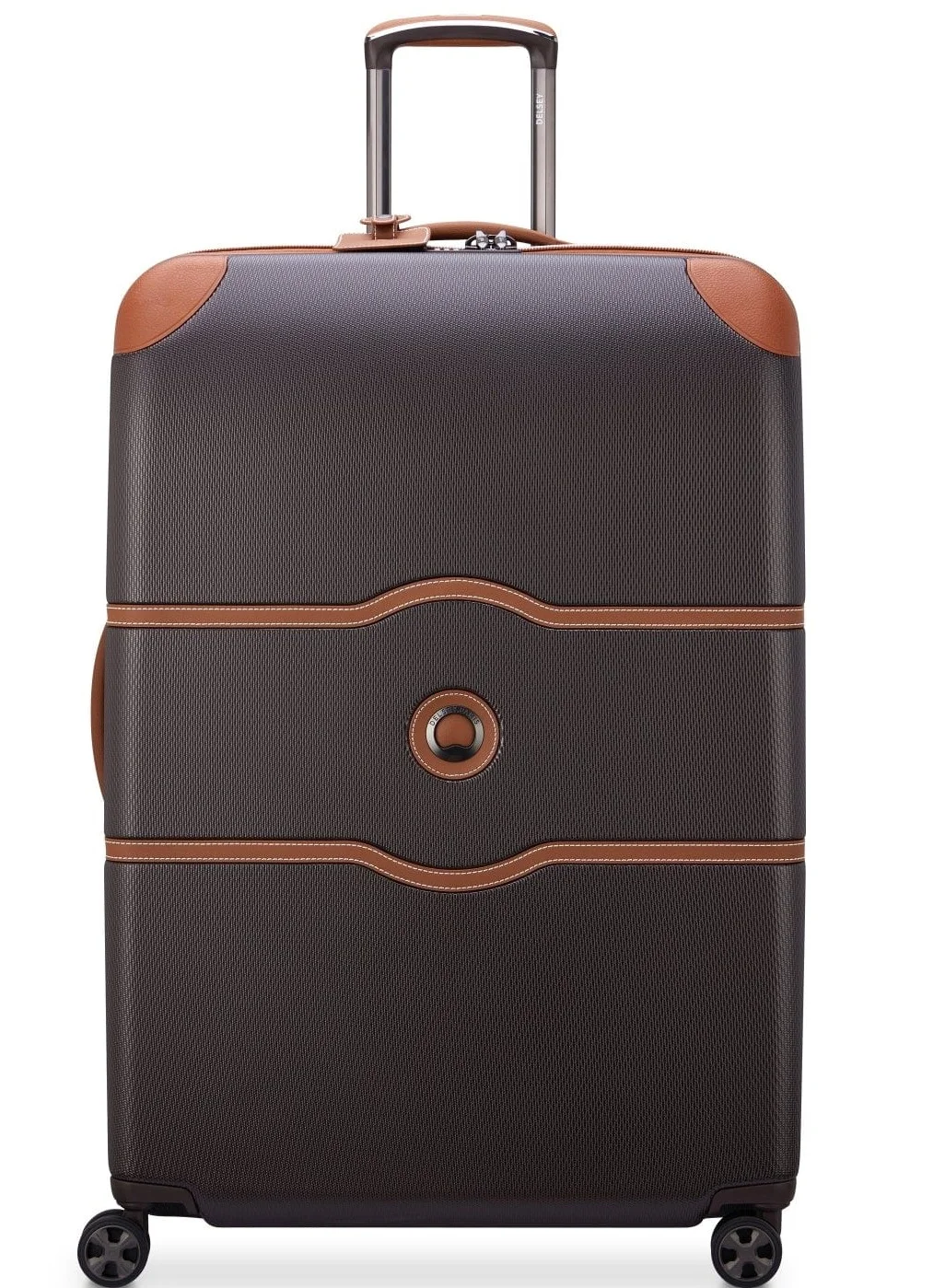 DELSEY Paris Chatelet Air 2.0 Hardcase Check-In Luggage Trolley with 4 Double Wheels (Brown, 82 cm) 6spz3