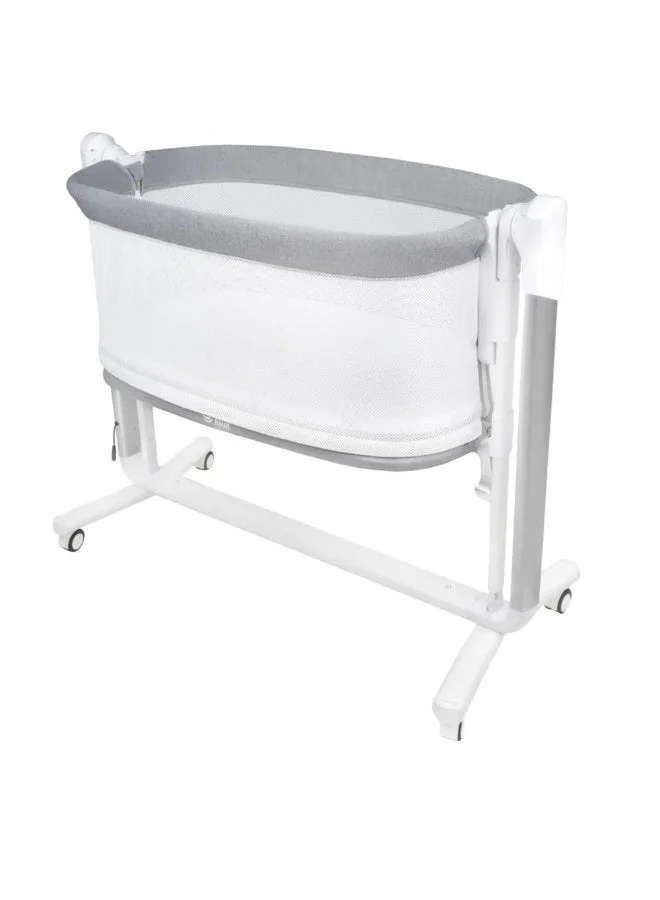 Jikel Pony 2-in-1 Baby Co-Sleeper and Swing Premium Infant Bedside Bassinet (Grey) djqmw