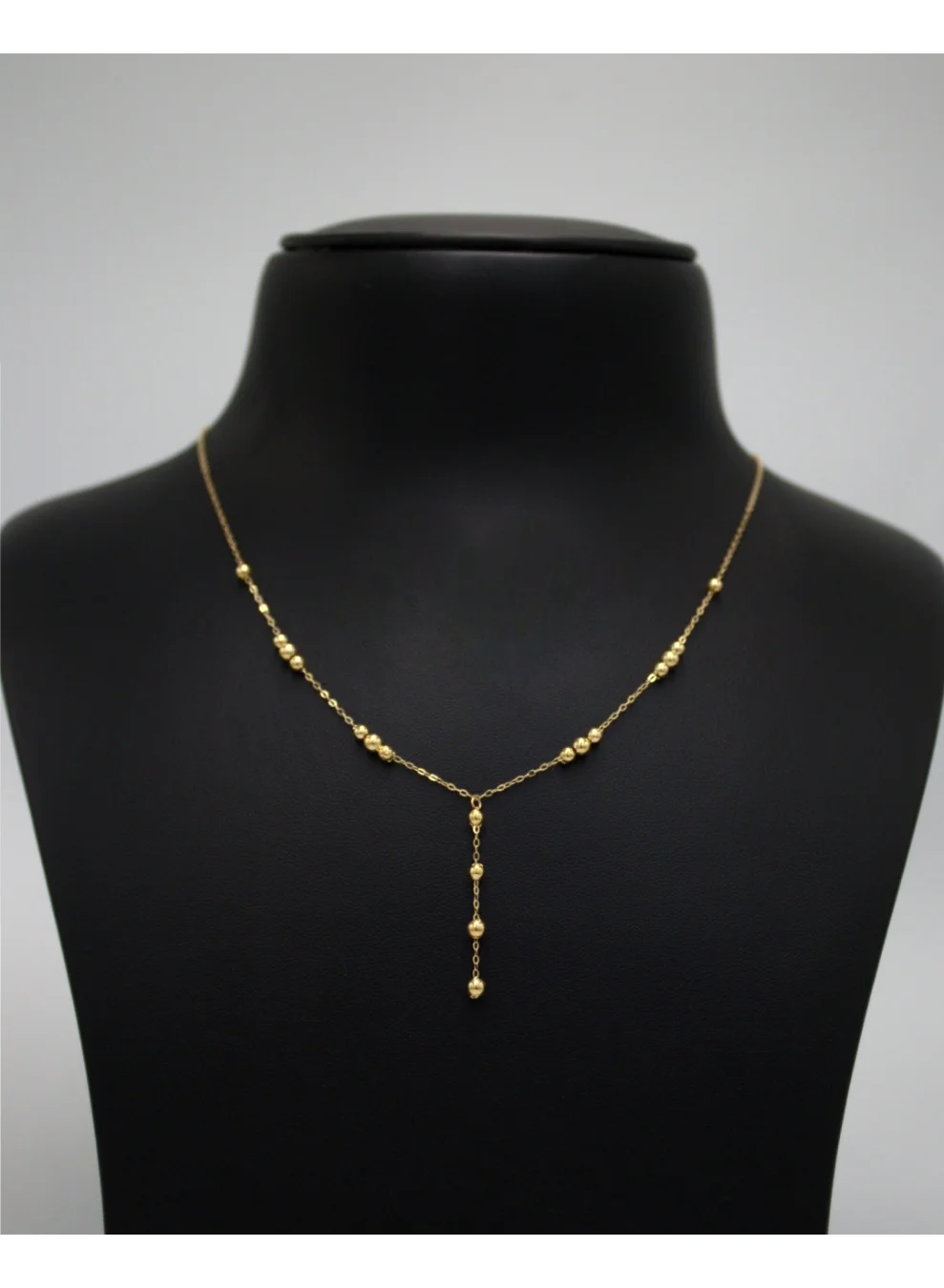 Swiss Gold 18K Yellow Gold Necklace (Elegant Minimalist Chain for Women, 1.57g) b2y1g