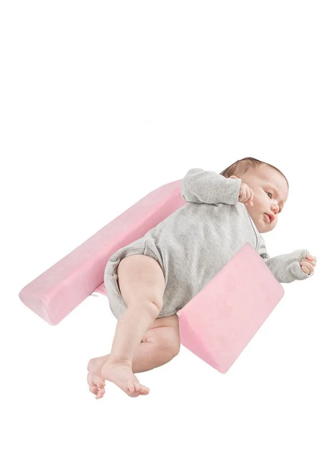 MIRFA Baby Side Sleeper Wedge with Removable Anti-Roll Positioner (Pink, 40 cm) zq35c