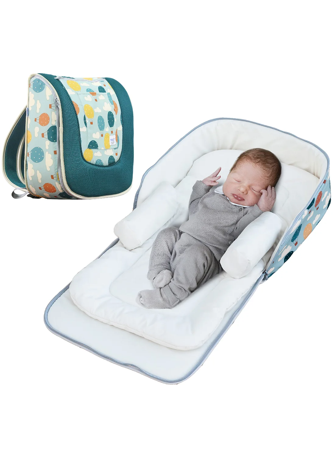 Moon Multifunctional Portable Baby Travel Bed and Diaper Backpack (Foldable, Newborn to Toddler) u9c5r
