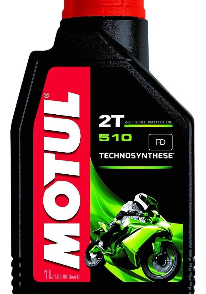 Motul 510 2T Synthetic Blend Motor Oil High-Performance Engine Lubricant (4 Pack, 4L) qcte5