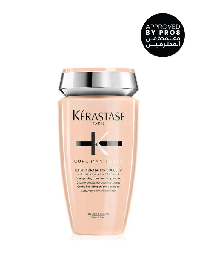 Kerastase Curl Manifesto Hydrating Cream Shampoo for Curly and Coily Hair (White, 250 mL) xo9z0