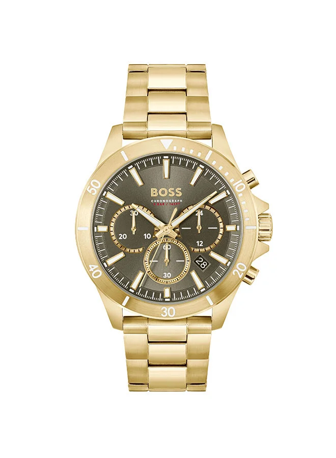 Premium Chronograph Wrist Watch Stainless Steel Round Dial (45 mm, For Men) 88b2f