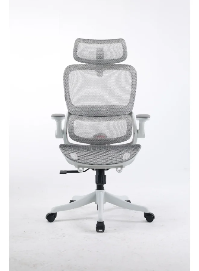 Premium Ergonomic Office Chair with 3D Headrest and 4D Armrest, Adjustable 135-Degree Reclining Backrest for Home and Professional Workspace 3lkyb