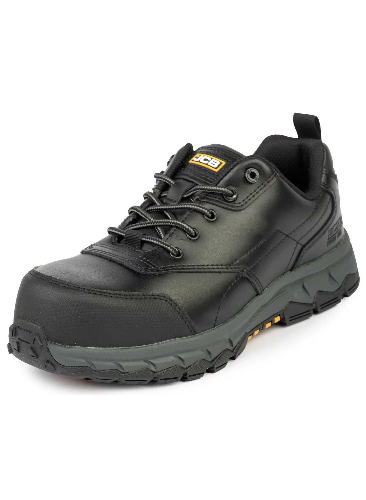 JCB Sports Lace Safety Shoes for Men, Composite Toe, Oil and Heat Resistant, Puncture Proof, Industrial Work Footwear (Black, 3 Inch) e1696