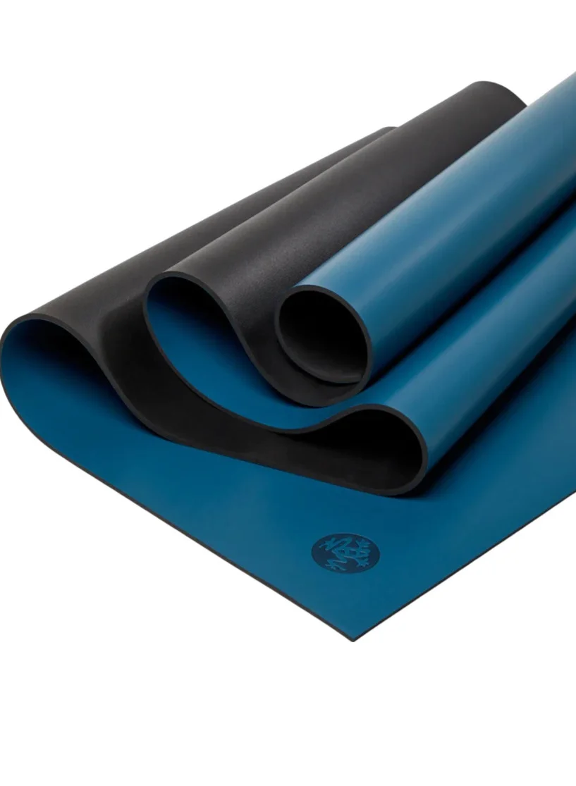 Premium Yoga Mat Non-Slip Exercise Fitness Pad (Aqua Marina, 5mm, 180cm) agsua
