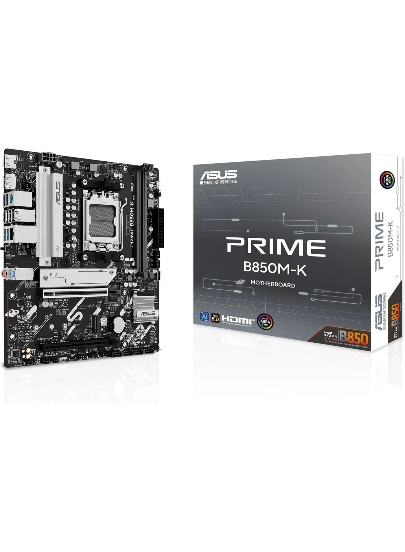 Premium Micro-ATX Motherboard AM5 Socket DDR5 Support PCIe 5.0 Dual M.2 Slots 2.5Gb Ethernet USB Type-C (Black) 9uozh