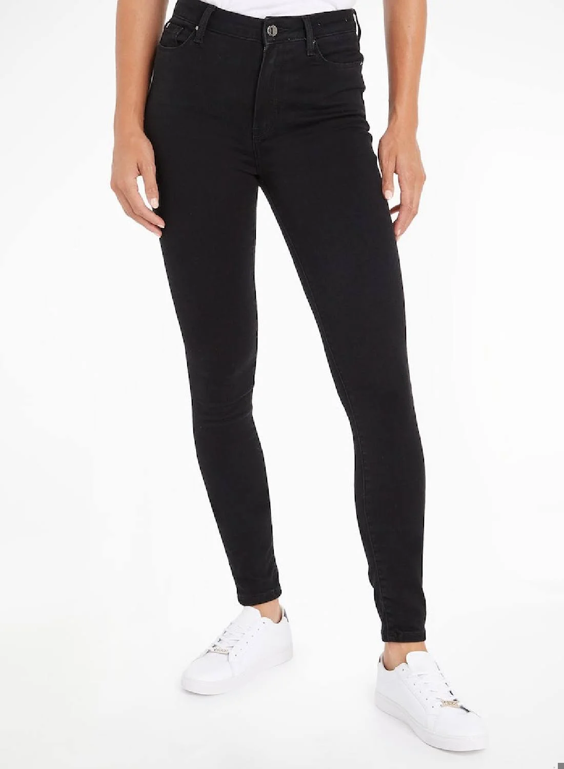 Premium High Rise Super Skinny Jeans for Women (Blue, 28) 4m0o8