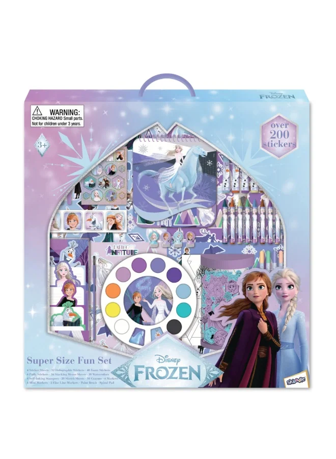 Premium Kids Art Activity Set with Markers Crayons and Stickers (200 Pieces) 4ffp2