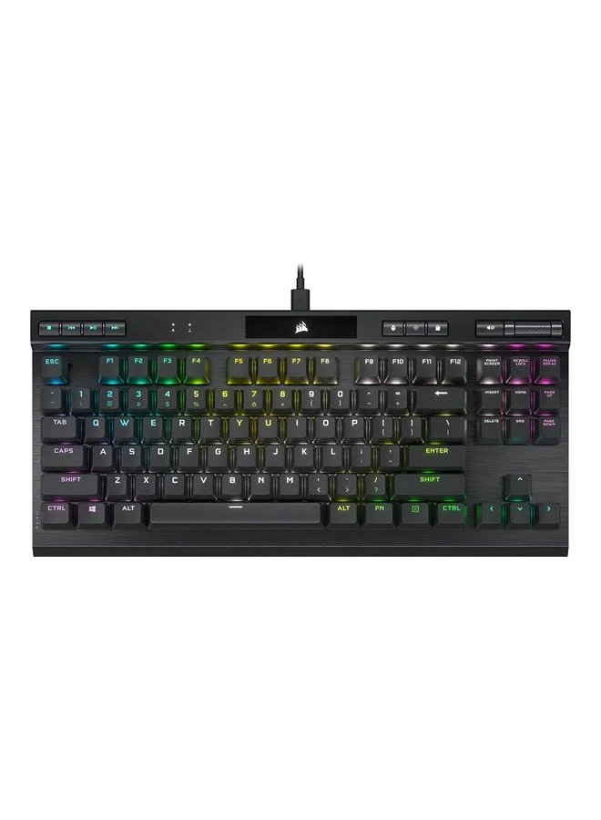 Premium Tenkeyless Optical-Mechanical Gaming Keyboard with RGB Backlighting (Wired, Compact Design) n64il
