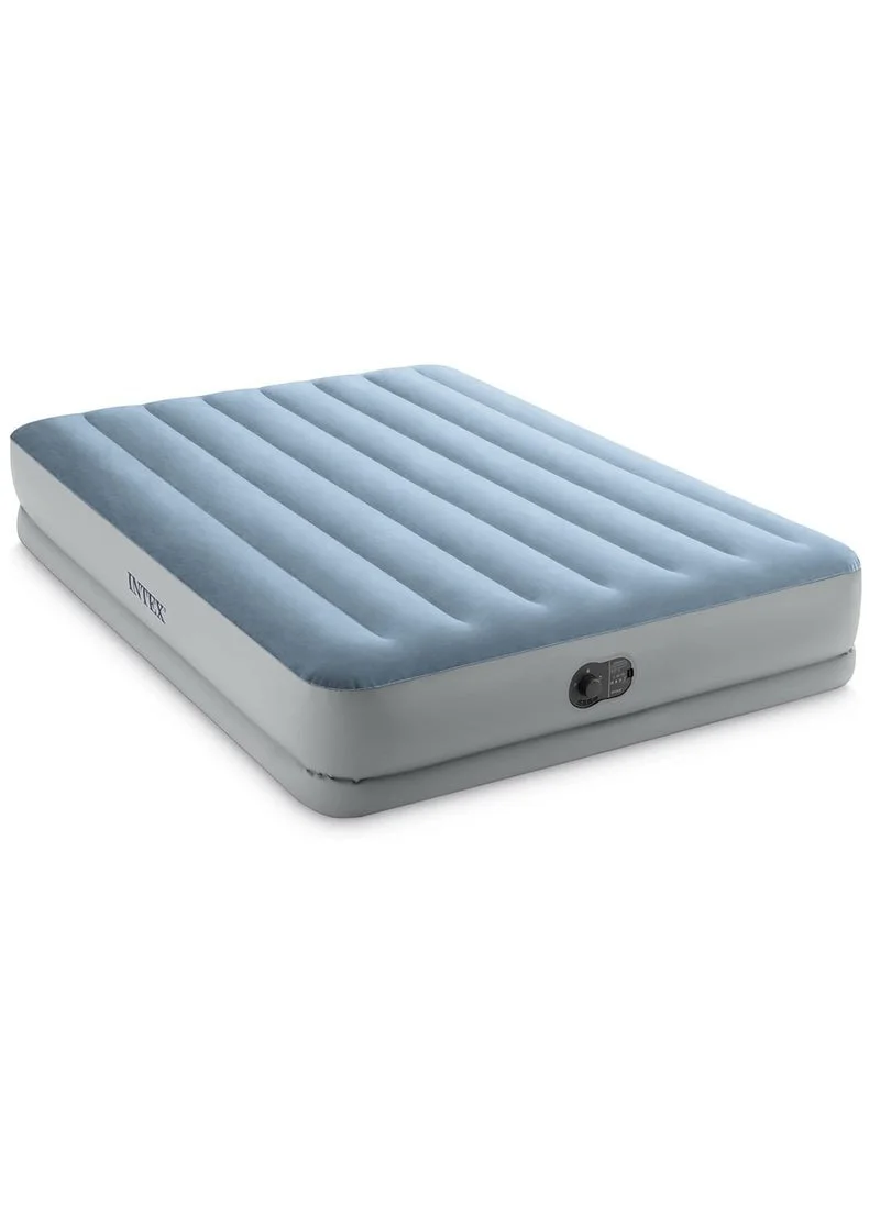 Premium High-Rise Inflatable Air Mattress with Built-in USB Pump for Camping and Guest Bed (Queen, 203x152x36cm) e9kpf