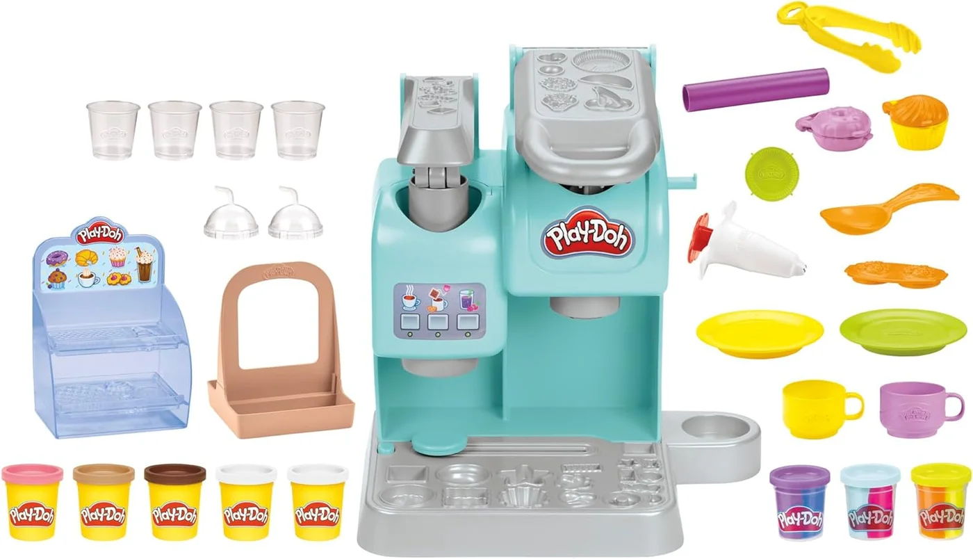 Creative Cafe Modeling Playset with 8 Compound Colors and 2 Accessories (Kids Activity Set) 6nvep