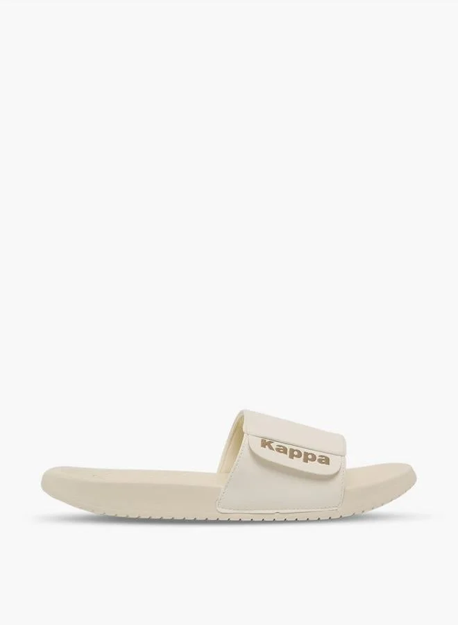 Premium Men Logo Print Slides Lightweight Comfortable Open-Toe Sandals for Casual Wear (Black, 42 EU) p9t4z