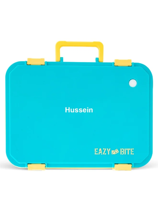 Premium Stainless Steel Lunch Box Set with Food Jar for Kids (Blue, 800ml + 150ml) 48yhx