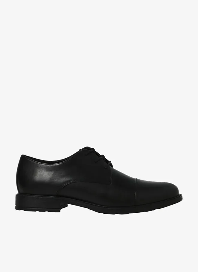 JACK & JONES Formal Lace Up Shoes Premium Leather Style Classic Business Footwear for Men (Black, 42 EU) jtoqv