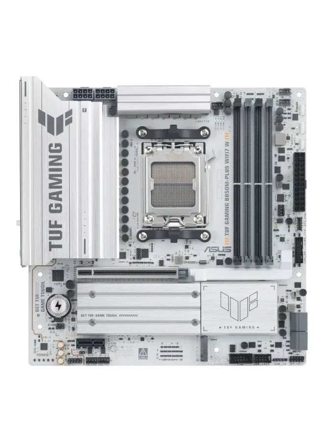 Premium B850M-PLUS Micro-ATX Motherboard for AMD AM5, DDR5 8000+ MT/s, PCIe 5.0, Wi-Fi 7, 2.5Gb LAN, Aura Sync RGB, Triple M.2 NVMe Slots bsyv2