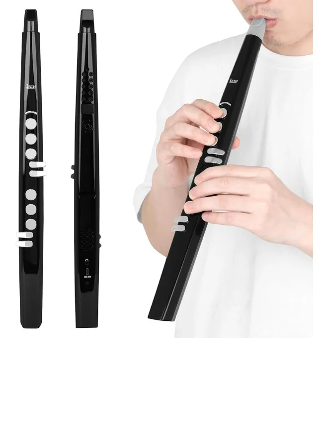 Megarya Professional Digital Wind Instrument MIDI Electronic Saxophone with 13 Tones and HiFi Speaker (Black, 1 Set) 9dknd