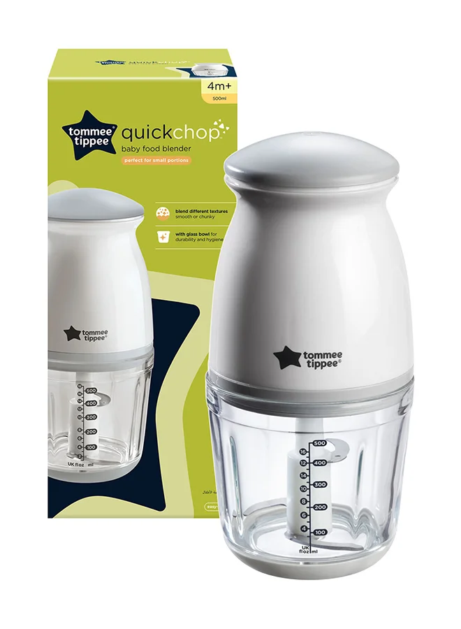 Premium Baby Food Blender Compact Portable Food Processor for Infants (White, 500 mL) 34m2s