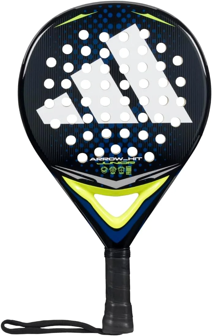 Sport ARROW HIT Junior Padel Racket Lightweight Performance Racquet for Control and Power (White/Blue, 320g) qrt0w