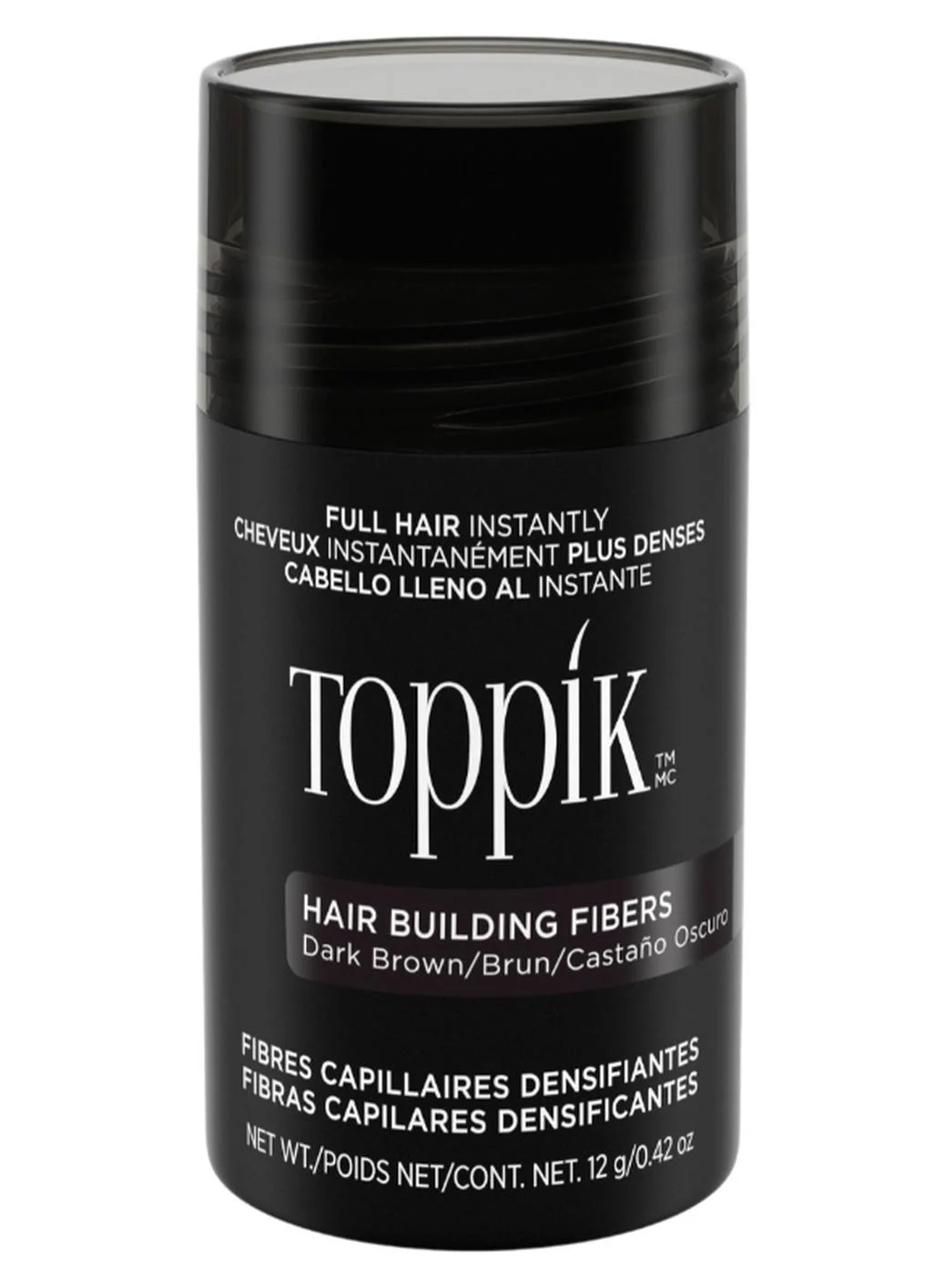 Premium Hair Building Fibers for Fuller-Looking Hair, Natural Keratin Texture Powder for Men & Women (Dark Brown, 12g) w6qb8
