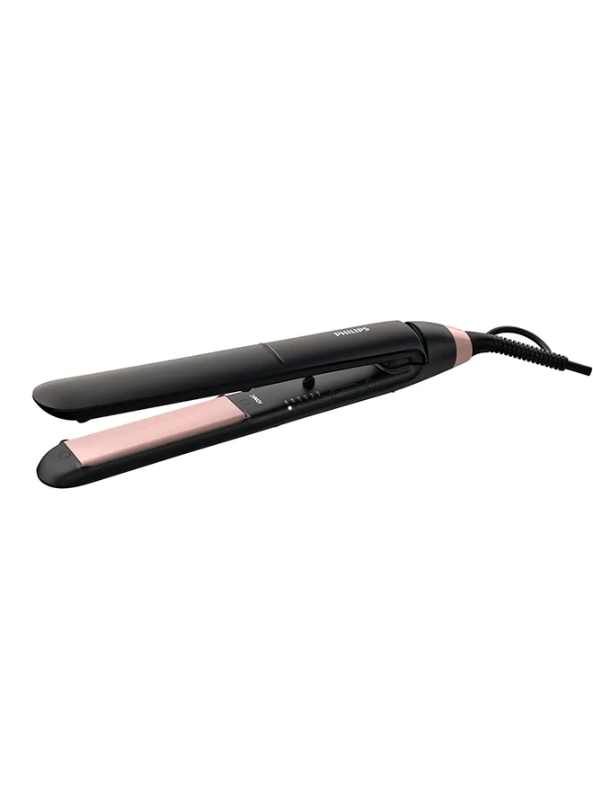Professional ThermoProtect Hair Straightener Ceramic Plate Styling Tool (Black, 1 Unit) kie7u