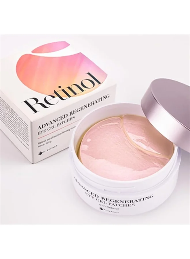 K-SECRET Advanced Regenerating Eye Gel Patches with Retinol for Dark Circles and Puffiness (60 Pieces, 102g) 3xqzk