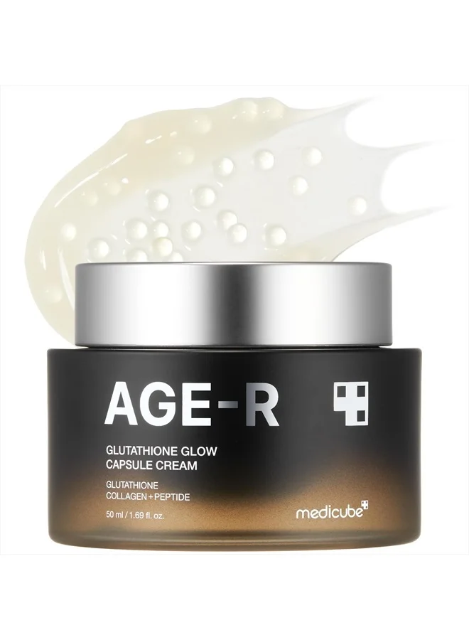 Medicube Glutathione Glow Capsule Facial Cream with Collagen Peptide for Hydrating and Radiant Skin (50 mL) mpr7z