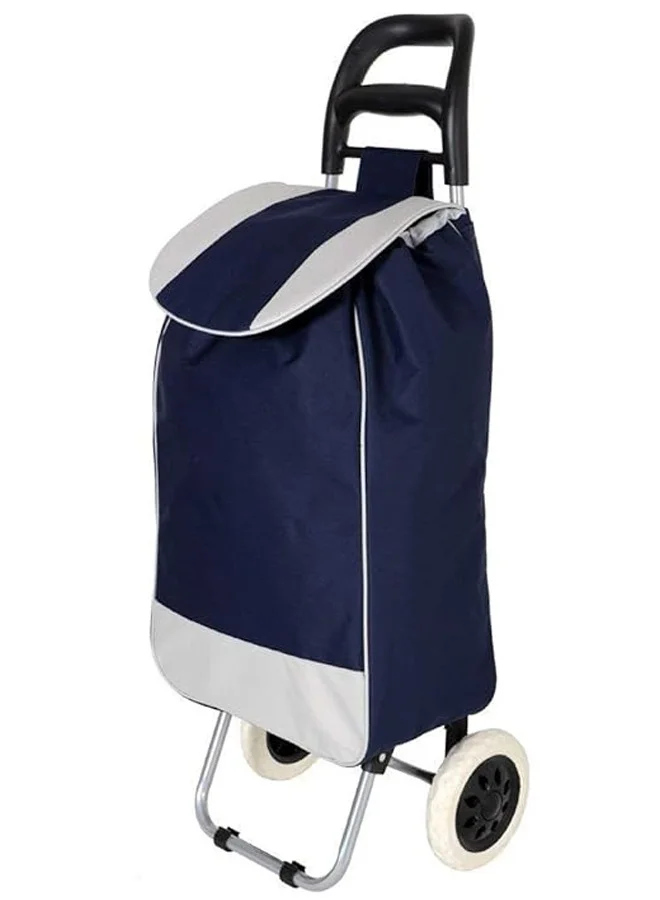 DubaiGallery Foldable Shopping Trolley Bag with Wheels Portable Grocery Cart for Vegetables and Fruits (Large Capacity) ab1u6