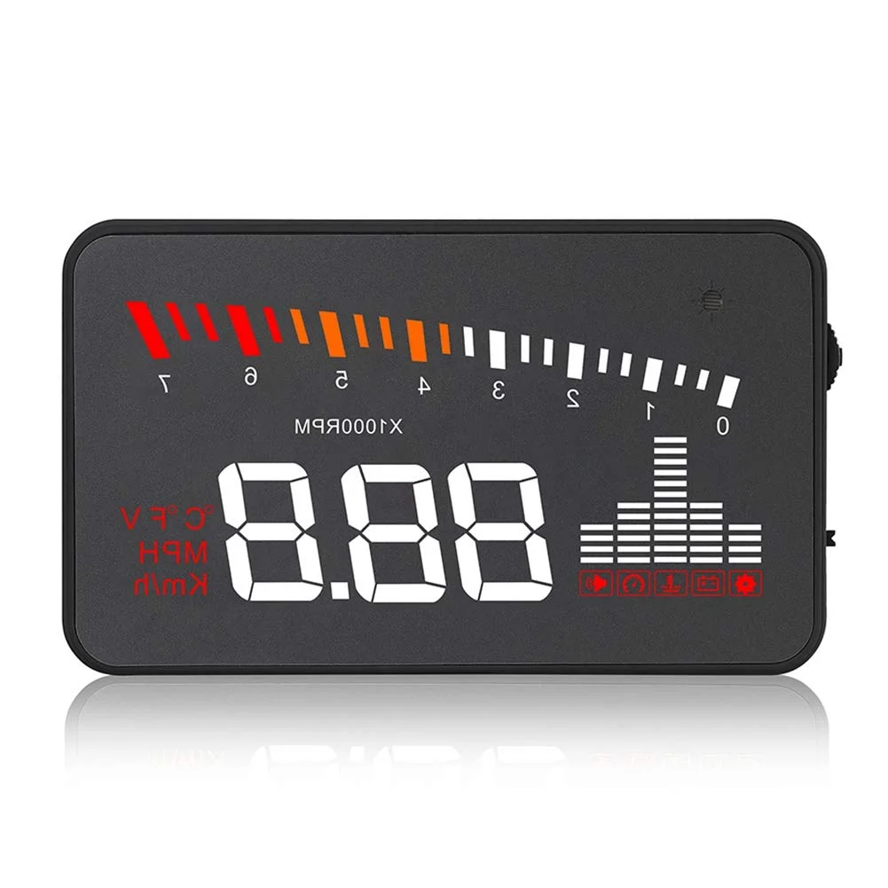 Woobles Universal Car Head Up Display HUD ODB2 System with Alarm Warning (3.5 inches) j2ylx