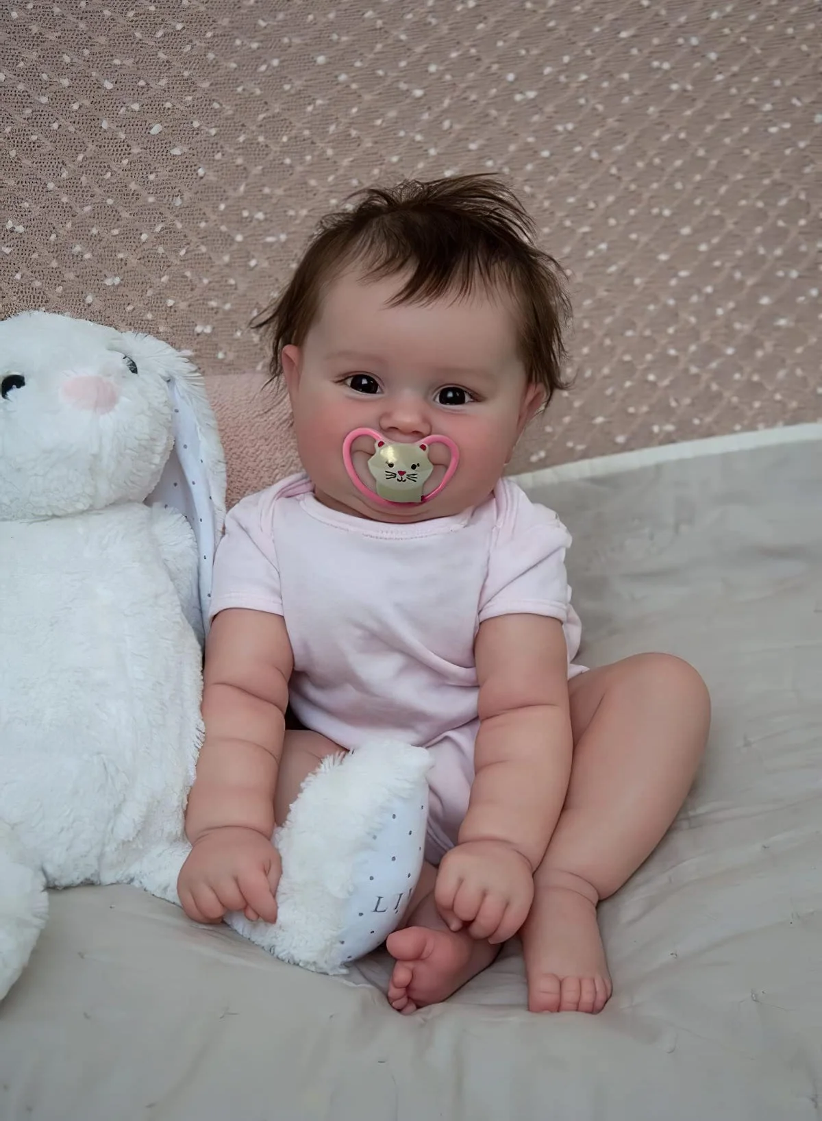 Arabest Reborn Baby Doll Girl Realistic Newborn Toy (Silicone, 50 cm) for Kids 43cvx