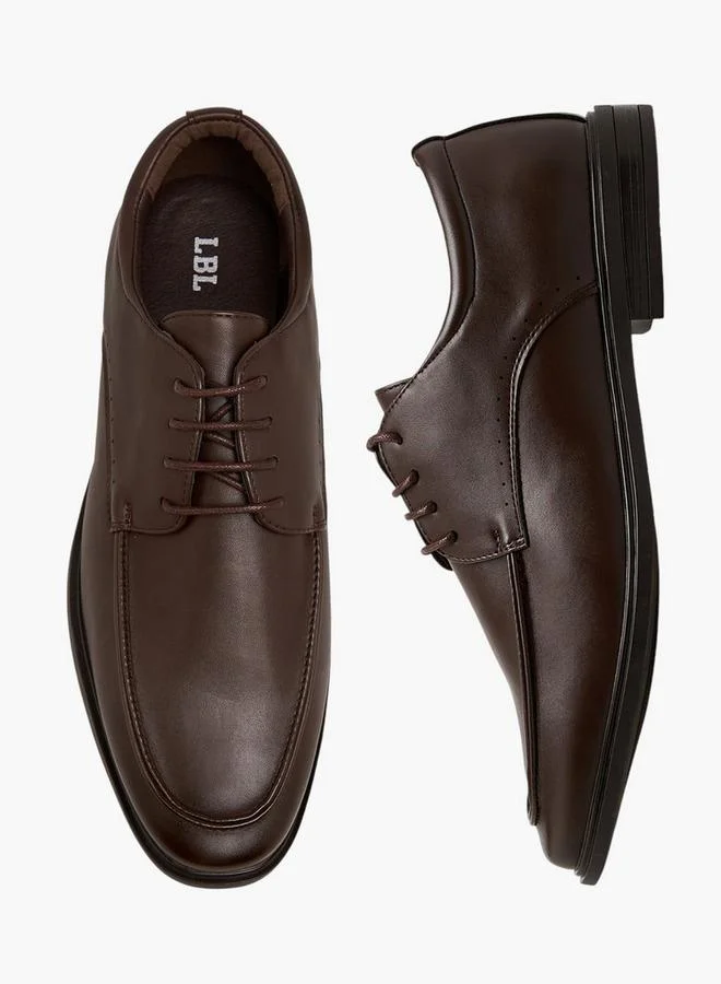 LBL by Shoexpress Men Lace-Up Derby Shoes Premium Formal Footwear for Men (Black, 42 EU) ru0y8