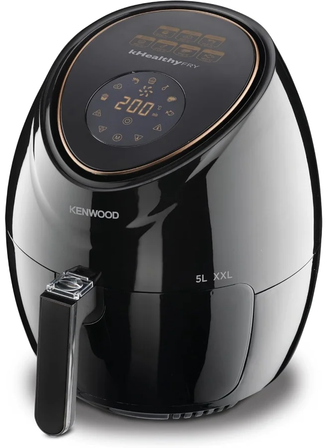 Premium Digital Air Fryer with Touch Control and Non-Stick Basket (Black, 5 L, 1500 W) z6bgv