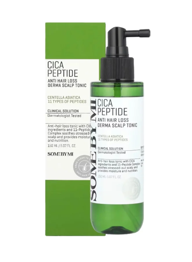 Some By Mi Cica Peptide Derma Scalp Tonic for Volumizing and Scalp Care (Green, 150 mL) k4q75