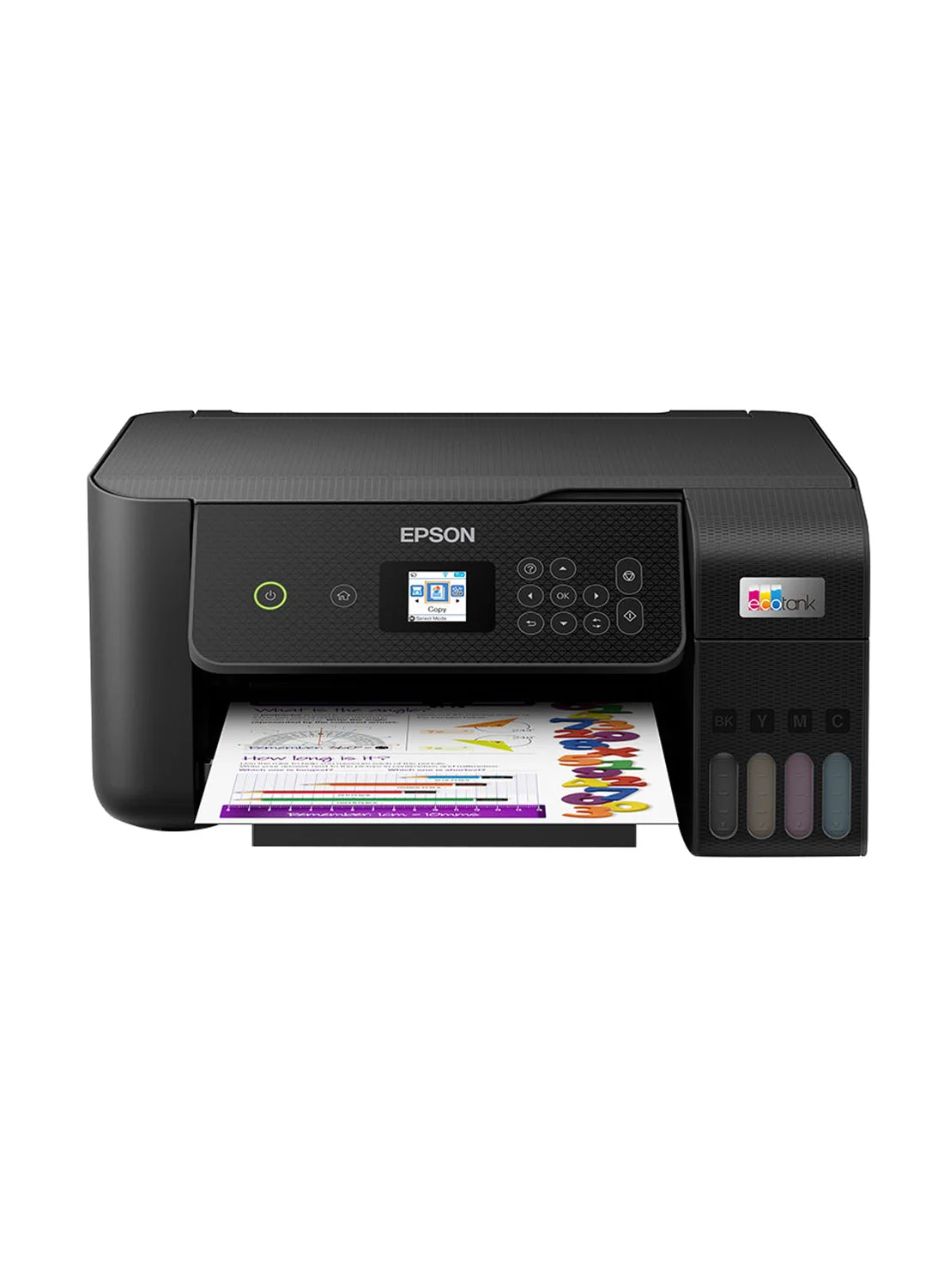Premium All-in-One Wireless Ink Tank Printer A4 Colour Home Office Device (Black) gueqz